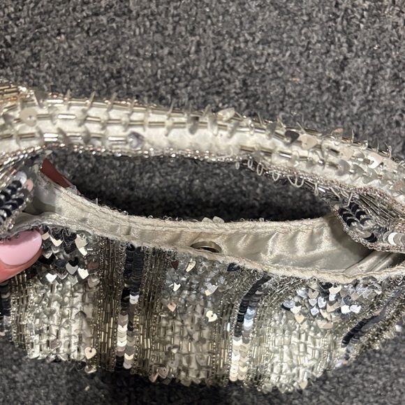 Silver Sequin Women's Bag - Picture 4 of 4